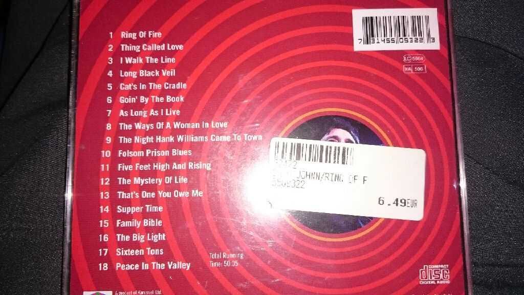 Ring of Fire - Cash , Johnny‎ (CD - 50.05) music collectible [Barcode 731455093223] - Main Image 2