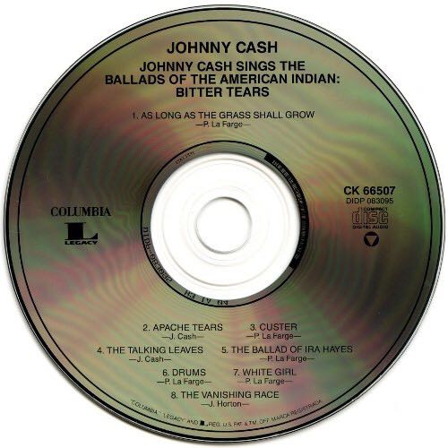 Bitter Tears - Cash, Johnny (CD - 31) music collectible [Barcode 074646650721] - Main Image 4