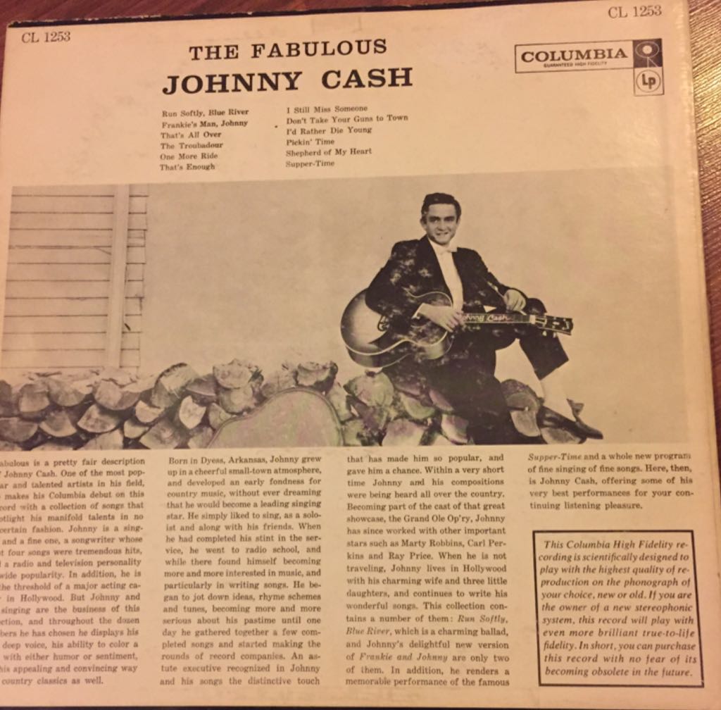The Fabulous Johnny Cash - Cash, Johnny (12”) music collectible - Main Image 2