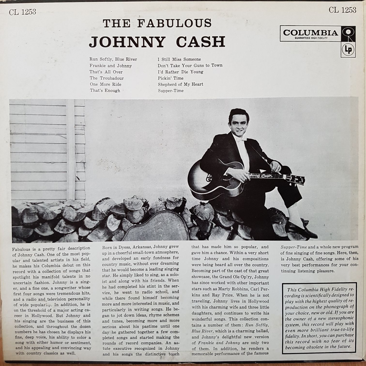 The Fabulous Johnny Cash - Johnny Cash (12”) music collectible - Main Image 2