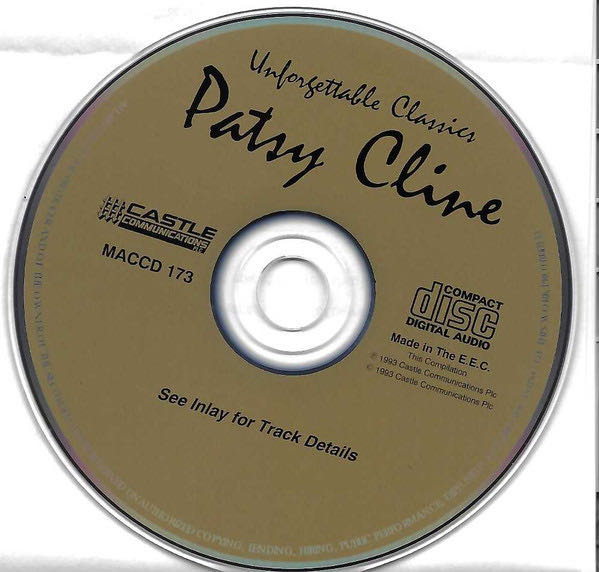 Patsy Cline - Unforgettable Classics - Cline, Patsy (CD - 47) music collectible [Barcode 5026389517323] - Main Image 4
