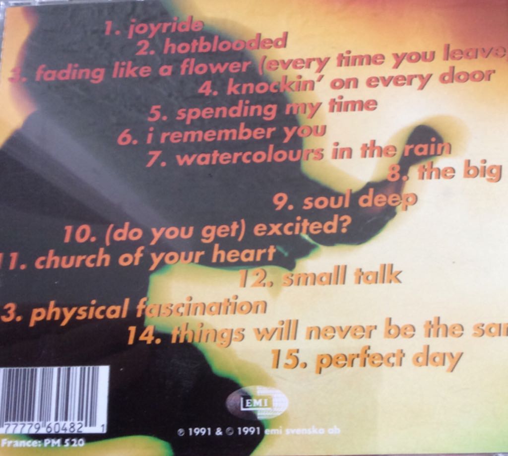 Joyride - Roxette (CD - 59) music collectible [Barcode 077779604821] - Main Image 2