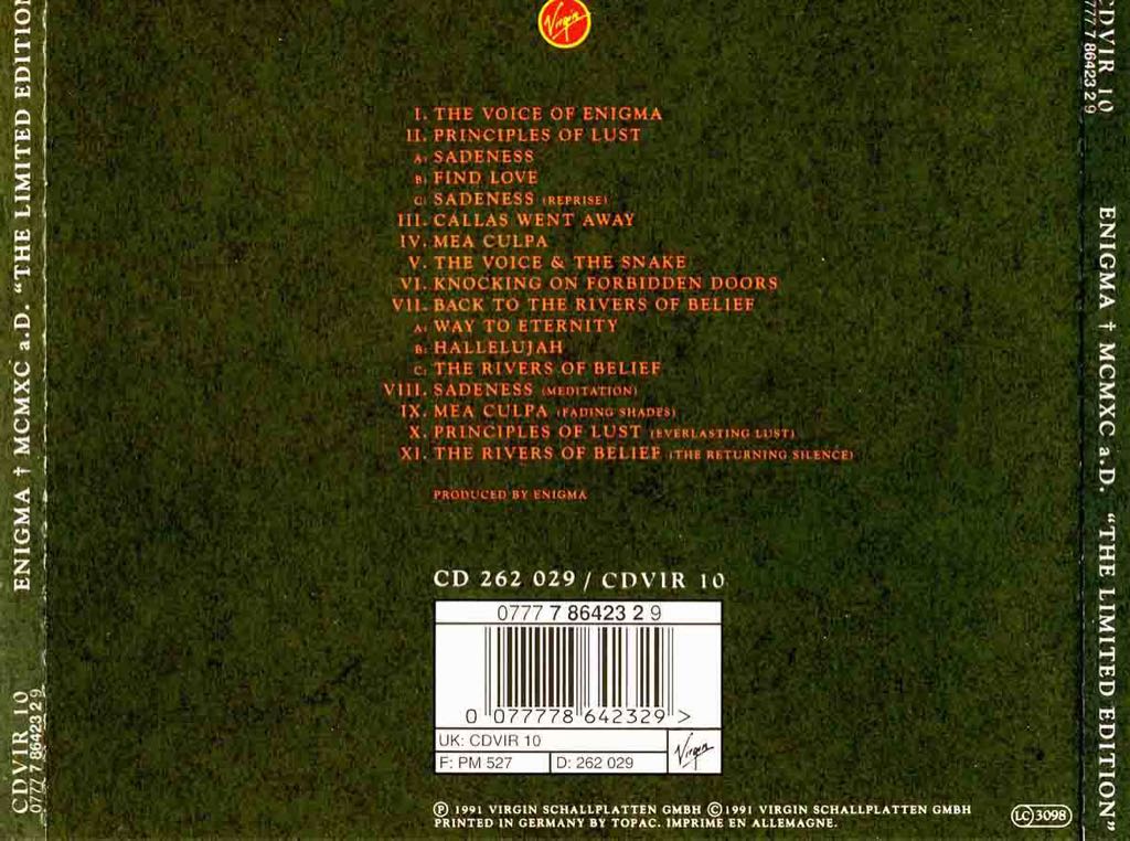 THE Limited Edition - Enigma (CD) music collectible - Main Image 2