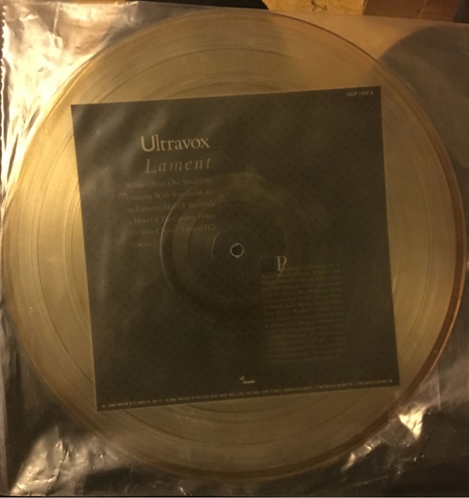 Lament - Ultravox (12” - 67.29) music collectible - Main Image 2