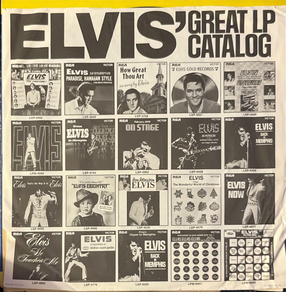 Elvis - Elvis Presley (12”) music collectible - Main Image 3
