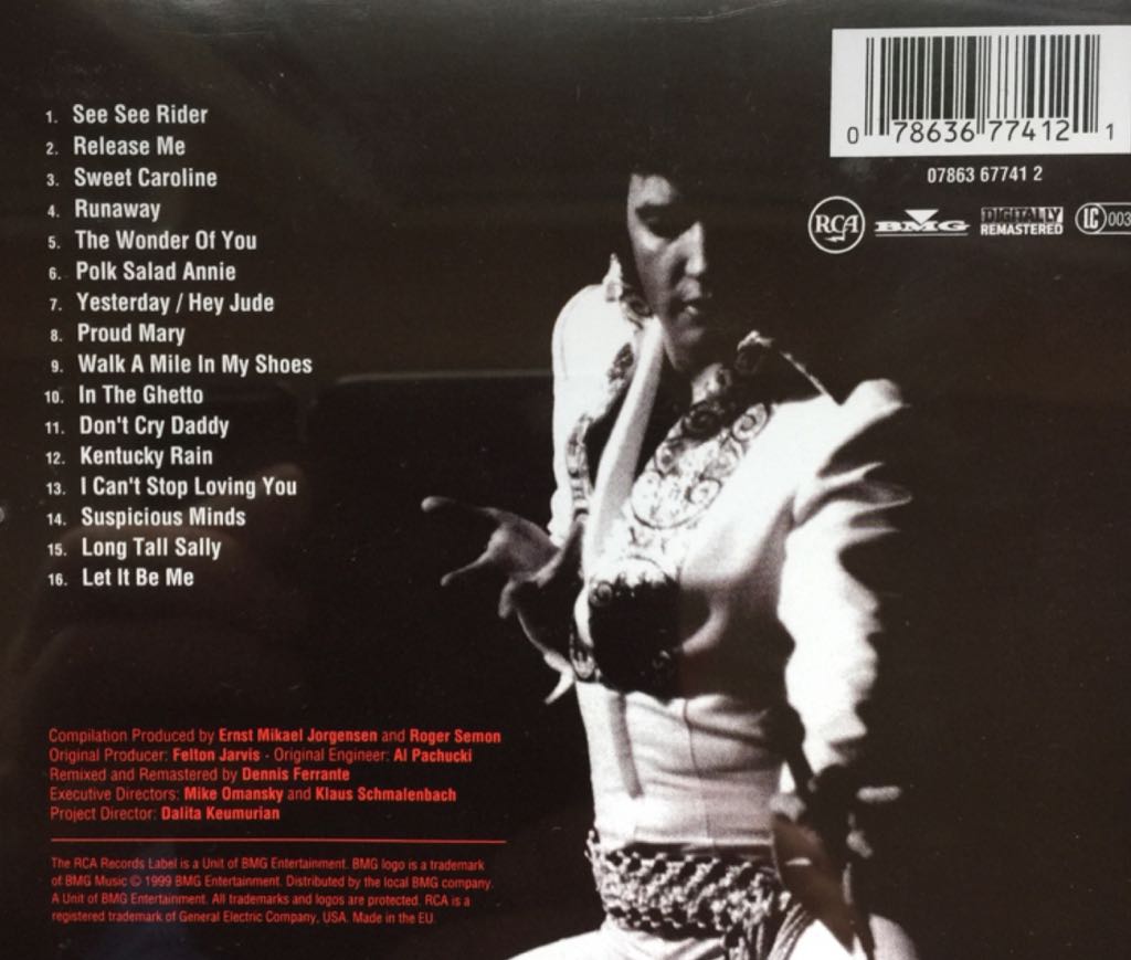 On Stage - Elvis Presley (CD) music collectible [Barcode 078636774121] - Main Image 2