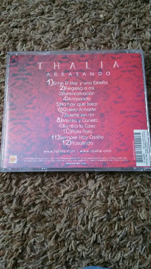 Arrasando - Thalia (CD) music collectible [Barcode 094634018920] - Main Image 2