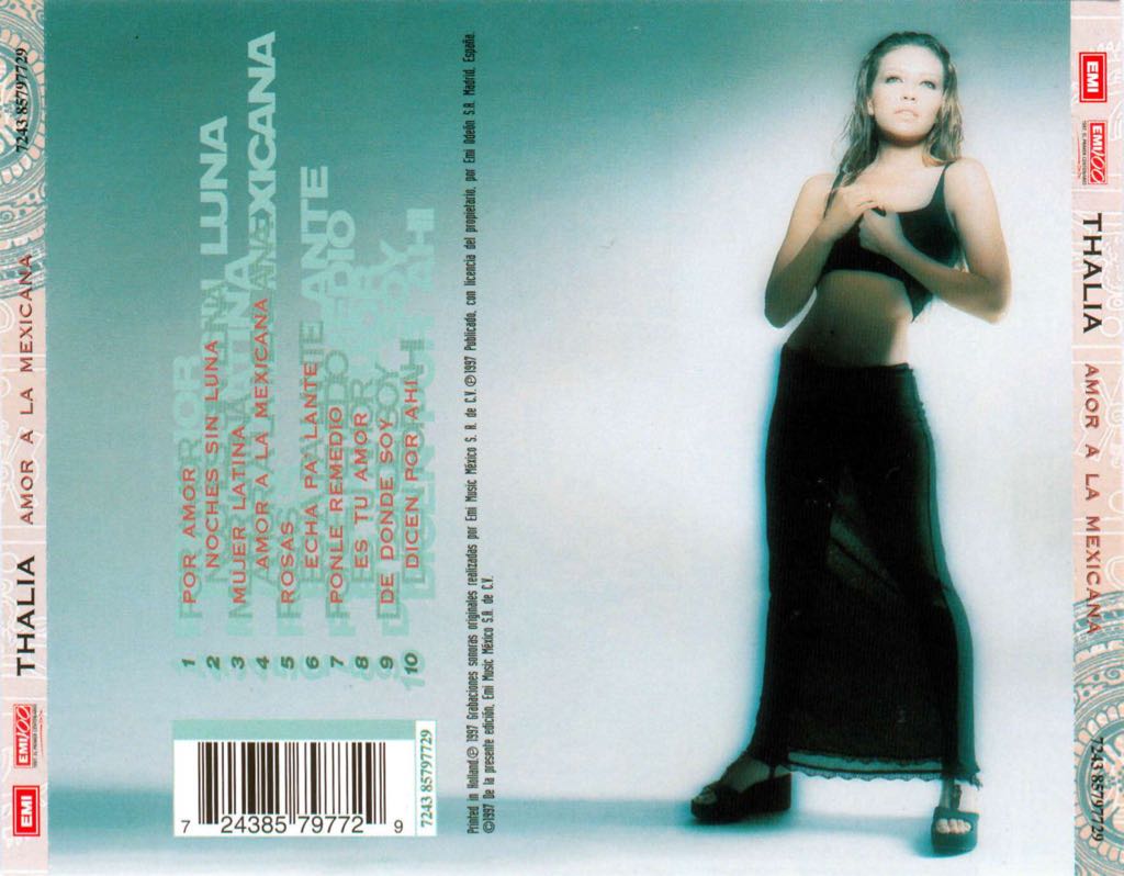 Amor A La Mexicana - Thalia (CD) music collectible [Barcode 724385797729] - Main Image 2