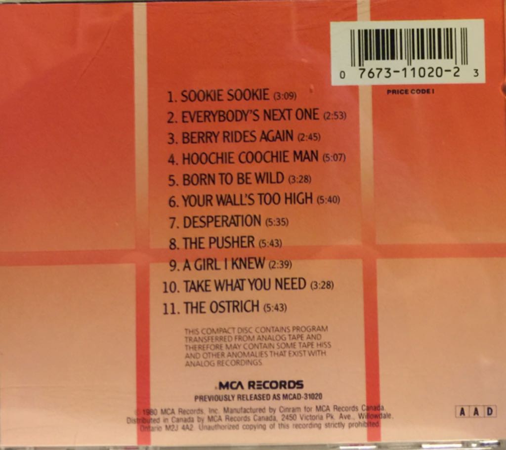 Steppenwolf - Steppenwolf (CD - 48) music collectible [Barcode 076731102023] - Main Image 2