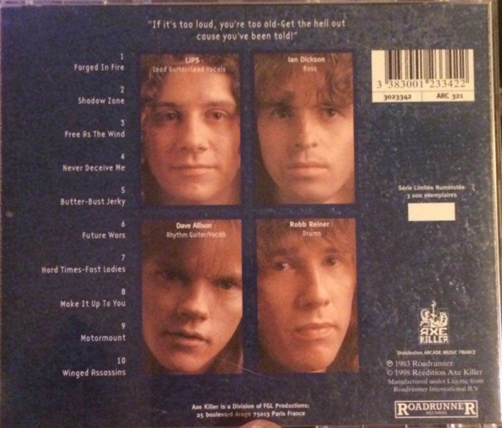 Forged In Fire - Anvil (CD) music collectible [Barcode 042284186926] - Main Image 2