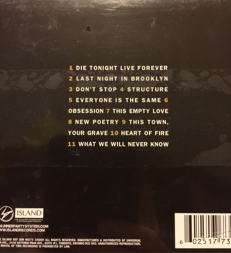 Innerpartysystem - INNERPARTYSYSTEM (CD) music collectible [Barcode 602517730816] - Main Image 2