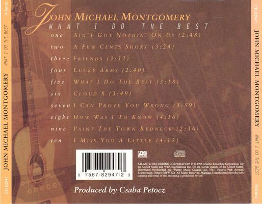 What I Do the Best - John Michael Montgomery (CD) music collectible - Main Image 2