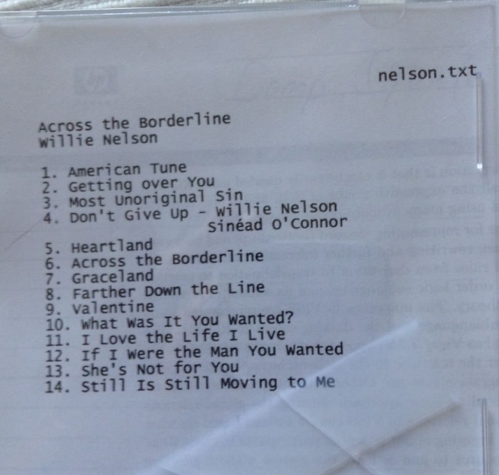 Across The Borderline - Willie Nelson (CD) music collectible - Main Image 2