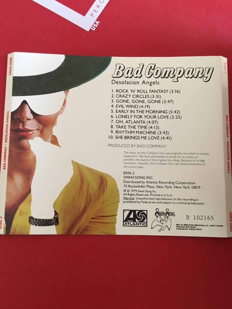 Desolation Angels - Bad Company (Cassette - 41) music collectible [Barcode 0075679245120] - Main Image 2