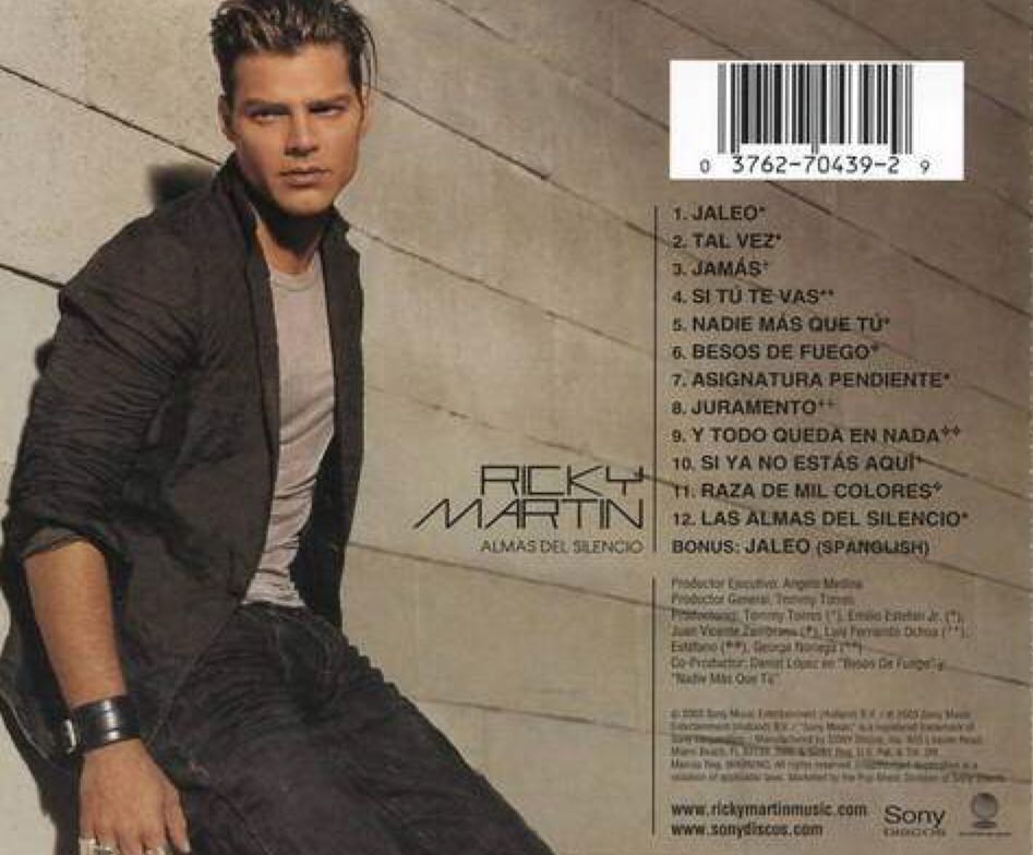 Almas del Silencio - Ricky Martin (MP3) music collectible [Barcode 5099750999424] - Main Image 2