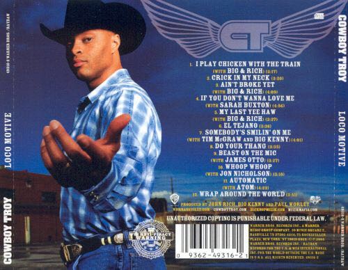 Loco Motive - Cowboy Troy (CD) music collectible - Main Image 2