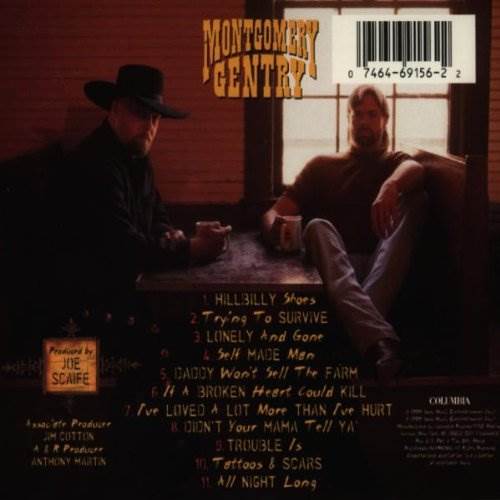 Tattoos & Scars - Montgomery Gentry (CD - 39) music collectible [Barcode 074646915622] - Main Image 2