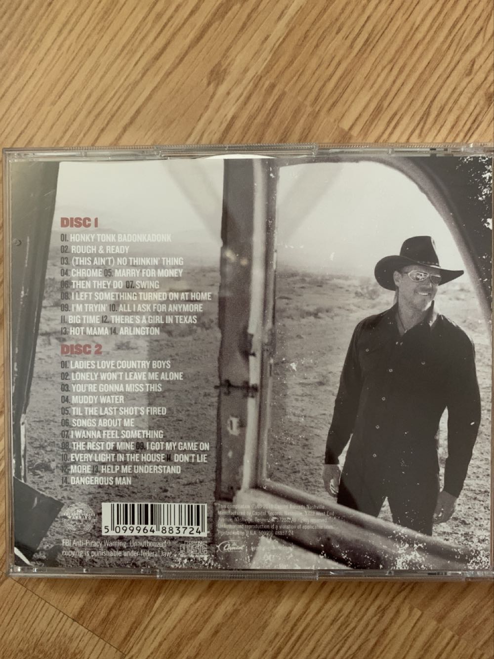 Compilation:  Greatest Hits: Til the Last Shots Fired - Adkins, Trace (CD - 101) music collectible [Barcode 5099964883724] - Main Image 2