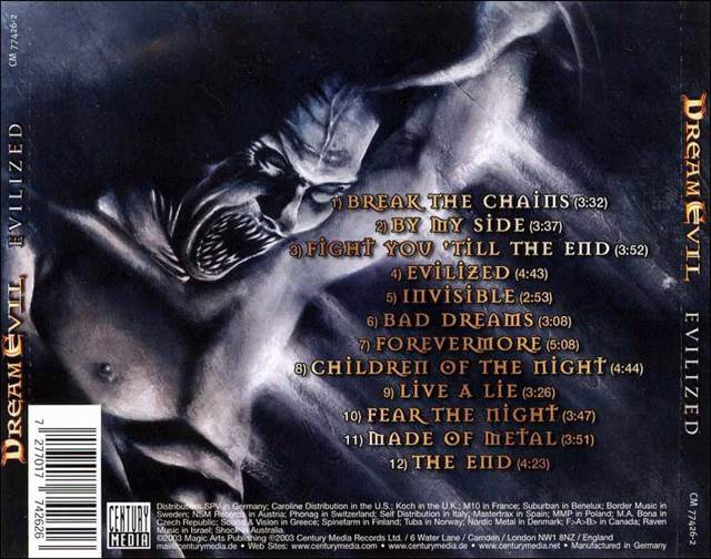 Evilized - Dream Evil (CD-R) music collectible [Barcode 727701812625] - Main Image 2