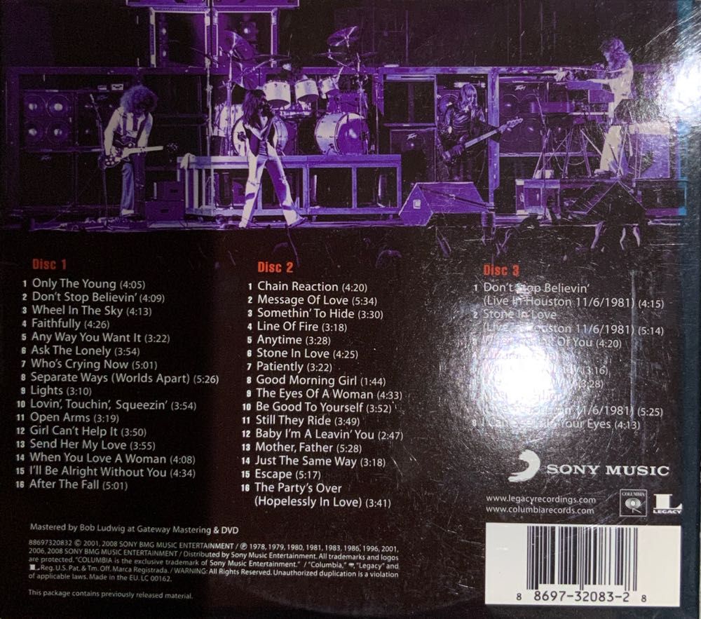 The Essential Journey3.0 - Journey (CD) music collectible [Barcode 886973208328] - Main Image 2