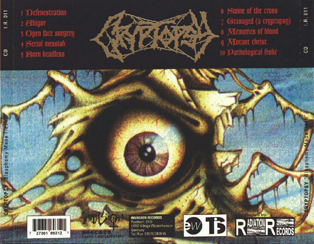 Blasphemy Made Flesh - Cryptopsy (CD) music collectible [Barcode 8715392151422] - Main Image 2