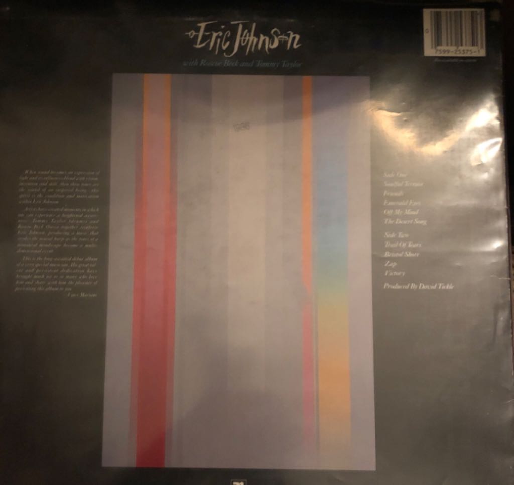 Tones - Eric Johnson (12”) music collectible - Main Image 2