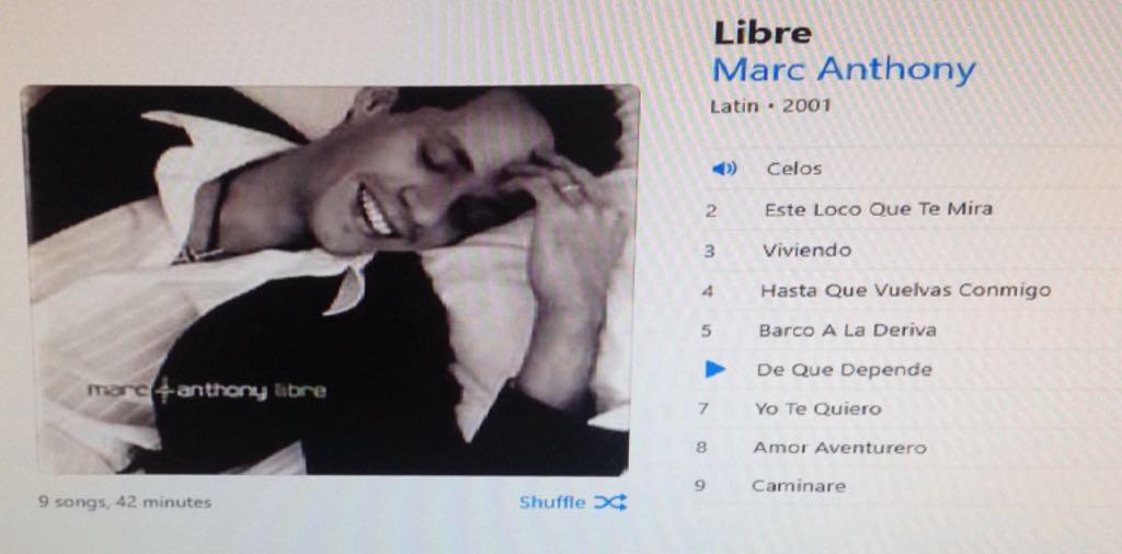Libre - Marc Anthony (CD - 42) music collectible [Barcode 886978436726] - Main Image 2