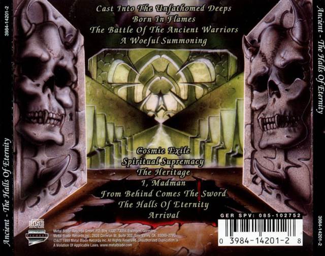 The Halls Of Eternity - Ancient (CD) music collectible [Barcode 039841420128] - Main Image 2