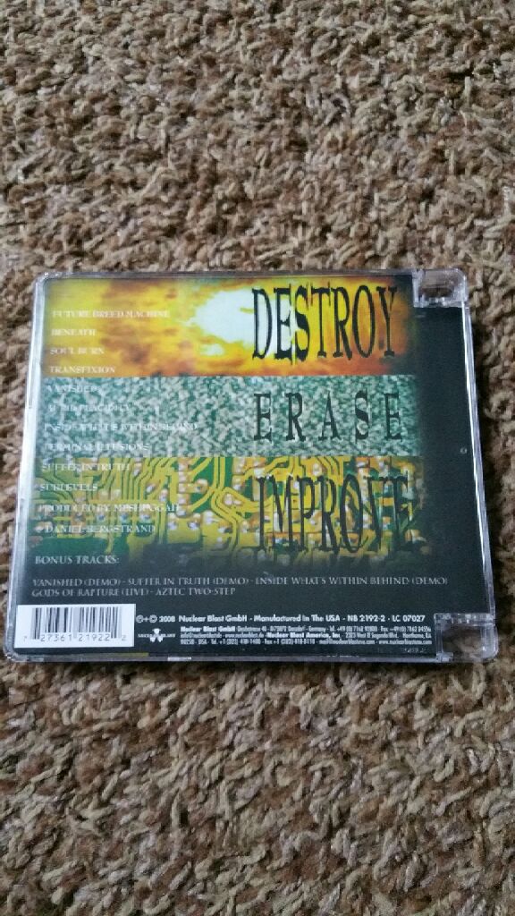 Destroy Erase Improve - Meshuggah (CD - 47) music collectible [Barcode 727361219222] - Main Image 2