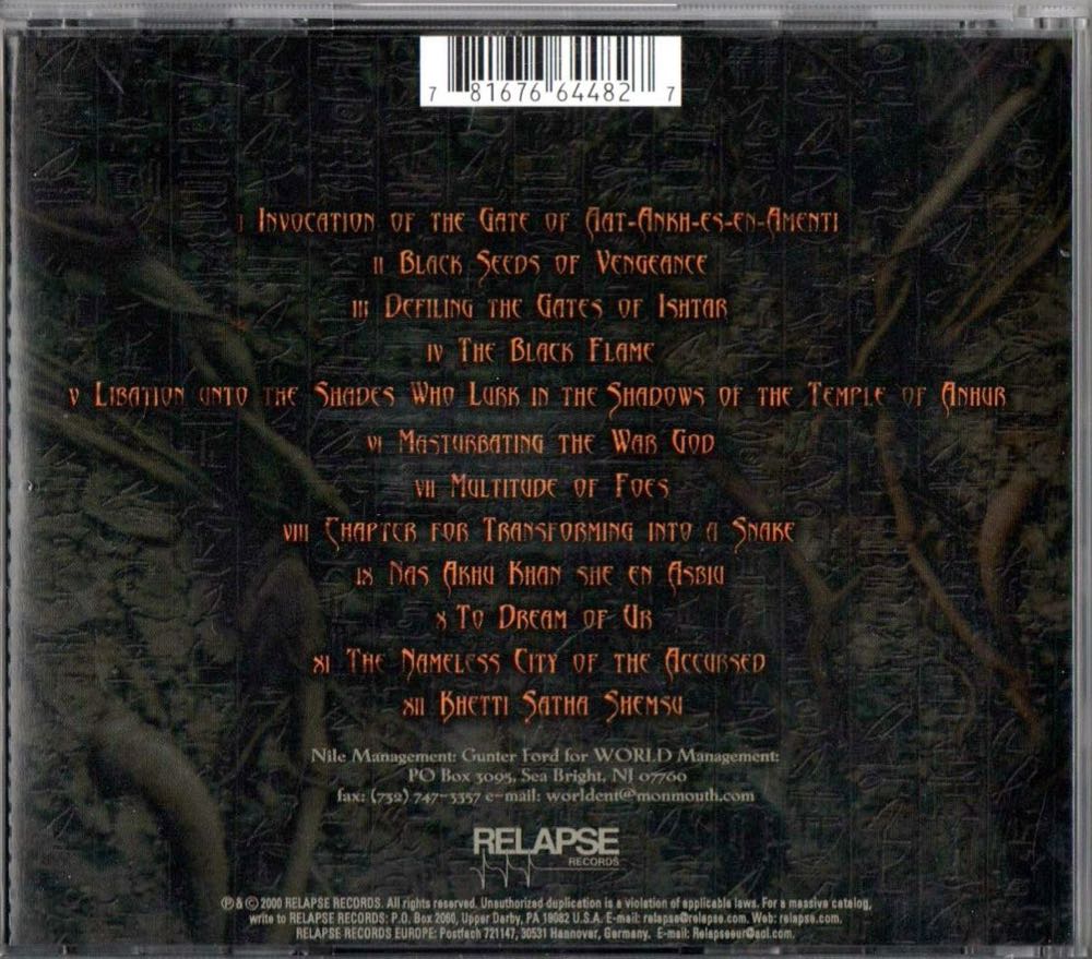 Black Seeds of Vengeance - nile (CD - 43) music collectible [Barcode 781676644827] - Main Image 2