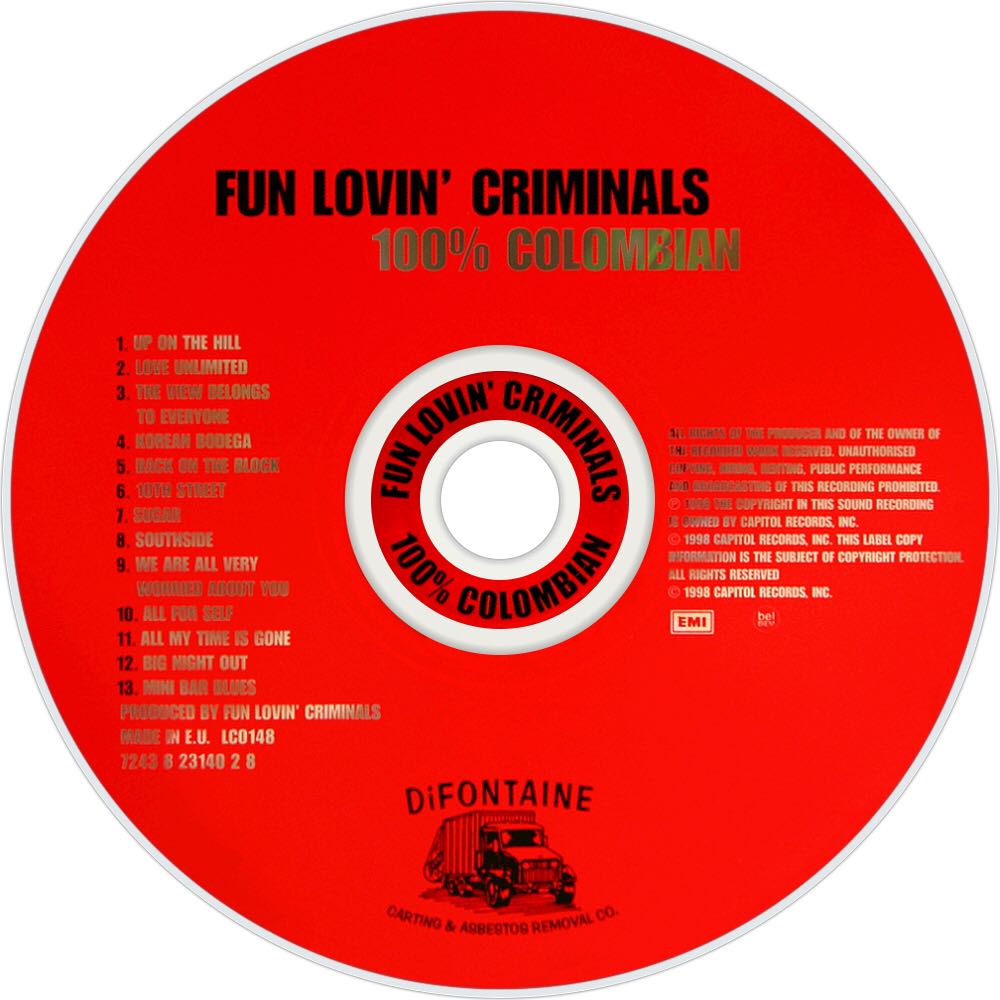 100% Colombian - Fun Lovin Criminals (CD - 61) music collectible [Barcode 724349746305] - Main Image 2