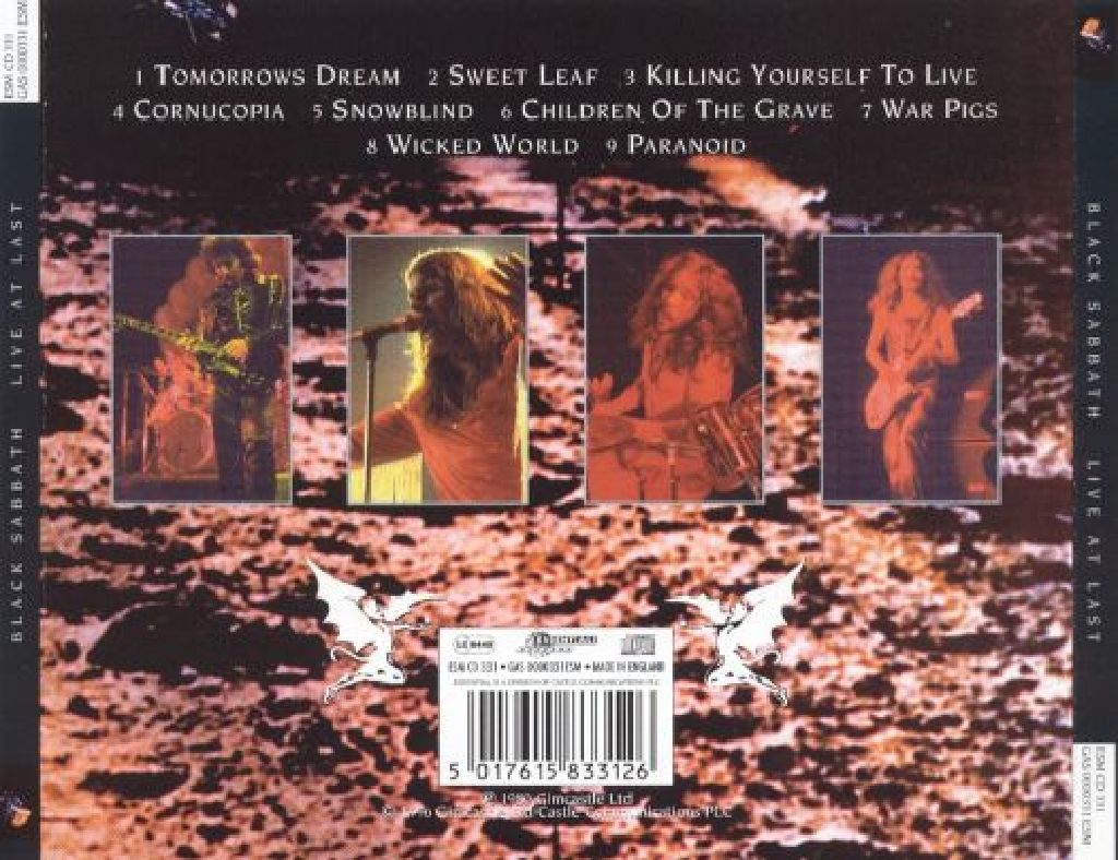 Live at Last - Black Sabbath (CD - 51.05) music collectible - Main Image 2