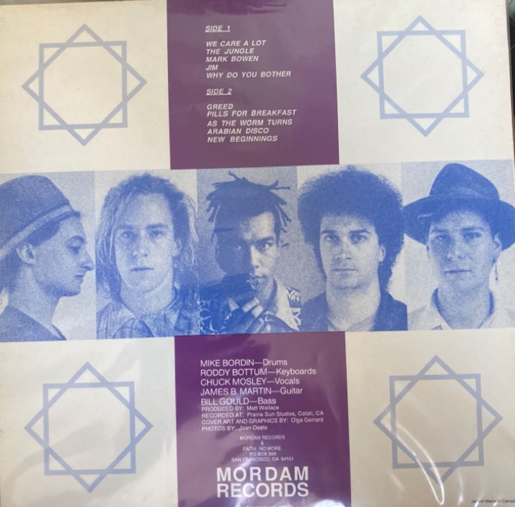 We Care A Lot - Faith No More (12”) music collectible [Barcode 767004550114] - Main Image 2
