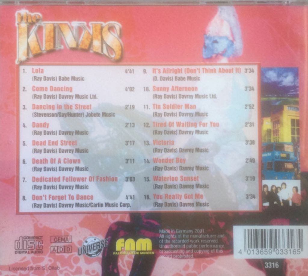 The Kinks - Kinks, The (MP3) music collectible [Barcode 4013659033165] - Main Image 2