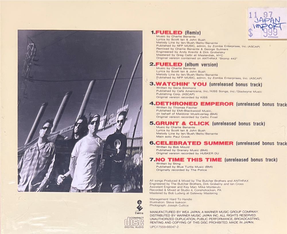 Fueled - Anthrax (CD) music collectible [Barcode 075596607223] - Main Image 2