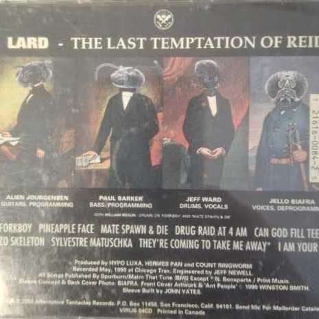 The Last Temptation of Reid - Lard (CD) music collectible [Barcode 721616008425] - Main Image 2