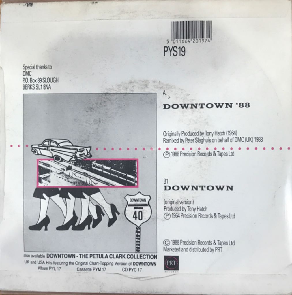 Downtown - Petula Clark (7”) music collectible - Main Image 2