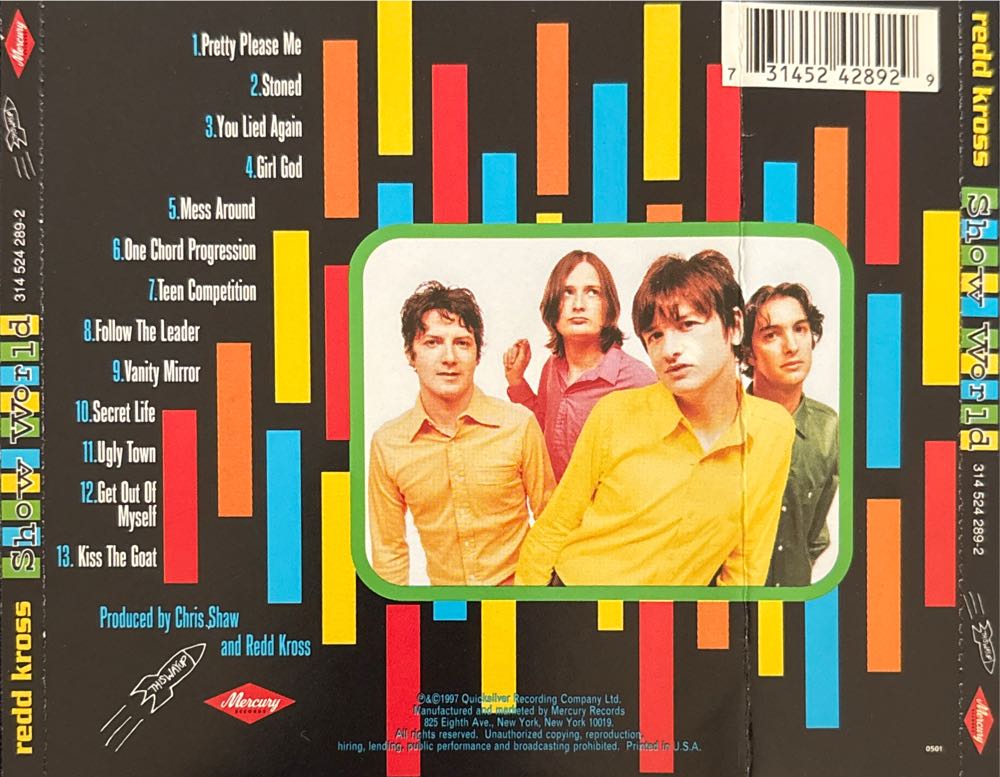 Show World - Redd Kross (CD) music collectible [Barcode 731452428929] - Main Image 3