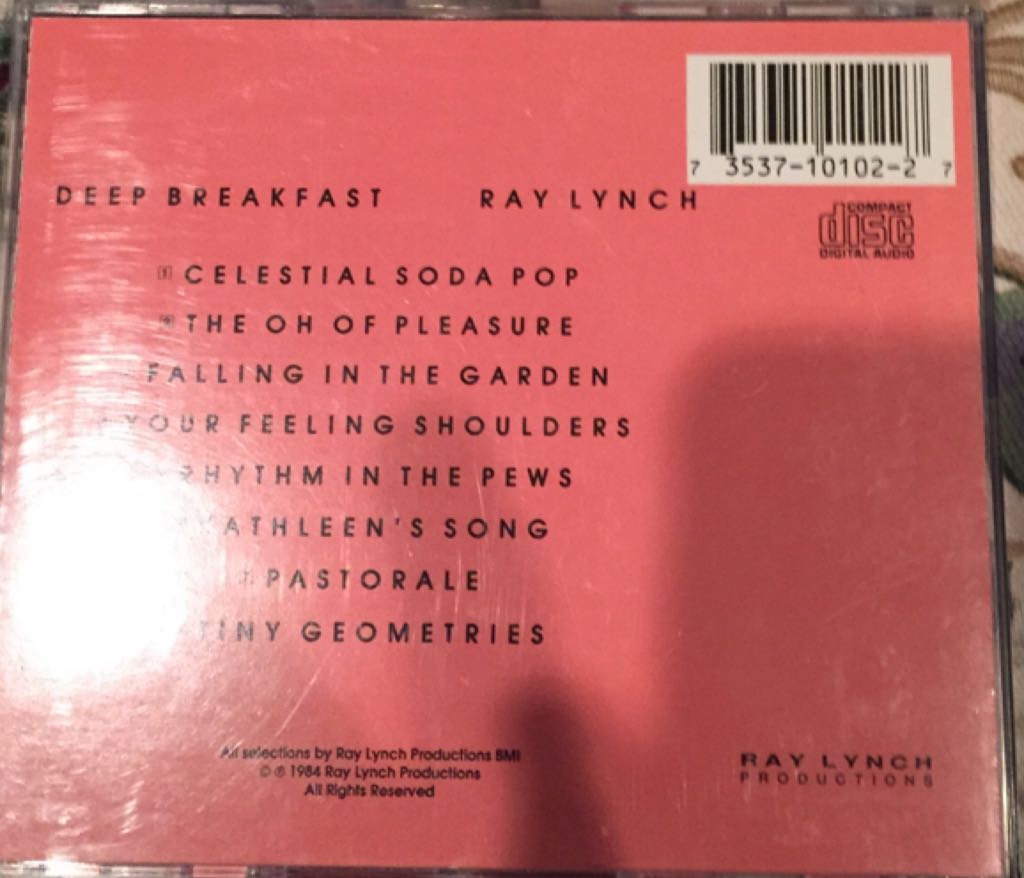 Deep Breakfast - Lynch, Ray (CD) music collectible [Barcode 735371010227] - Main Image 2