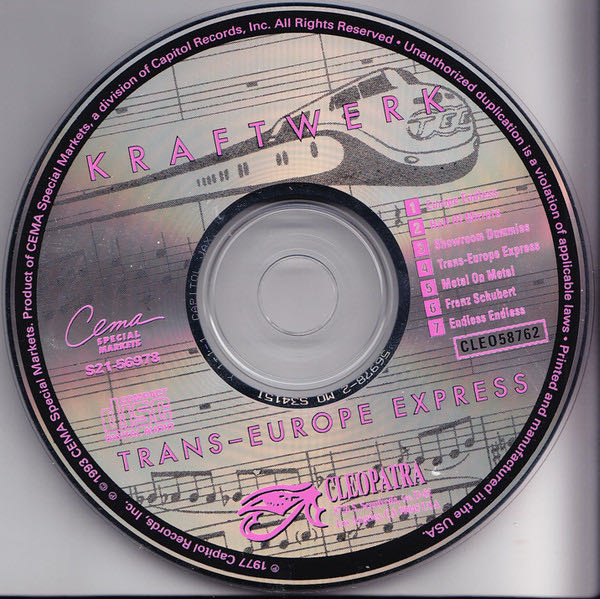 Trans Europe Express - Kraftwerk (CD - 43) music collectible [Barcode 741157587623] - Main Image 4