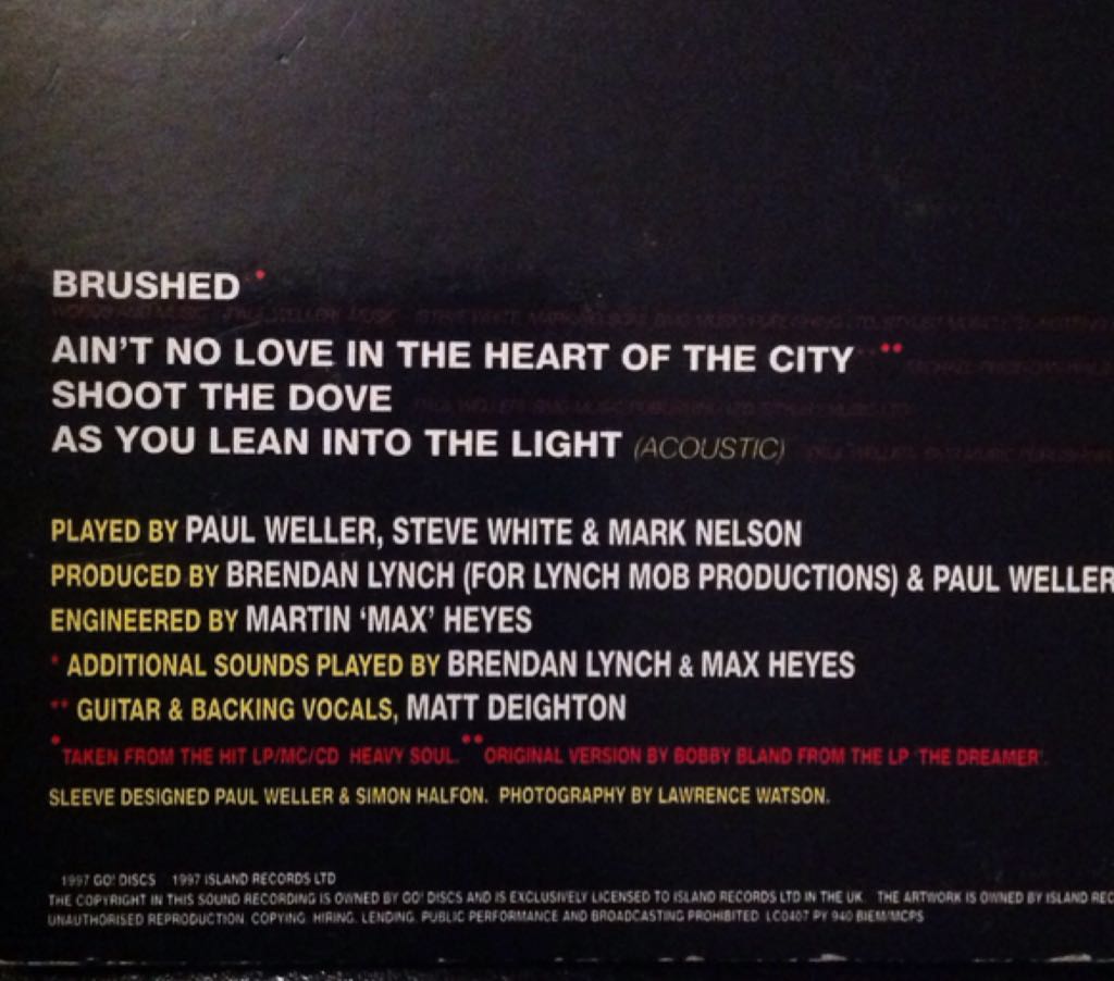 Brushed - Paul Weller (CD) music collectible [Barcode 731457209929] - Main Image 2