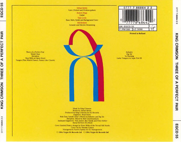 Three Of A Perfect Pair - King Crimson (CD) music collectible [Barcode 077778686422] - Main Image 4