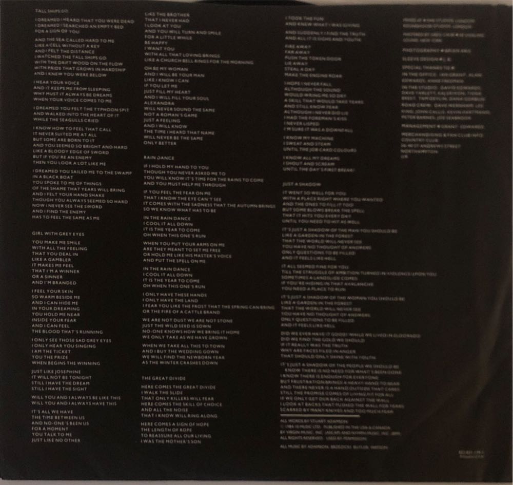 Steeltown - Big Country (12” - 48) music collectible [Barcode 042282283115] - Main Image 3