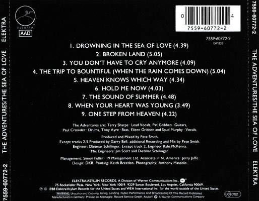 The Sea Of Love - Adventures, The (CD) music collectible [Barcode 075596077224] - Main Image 2