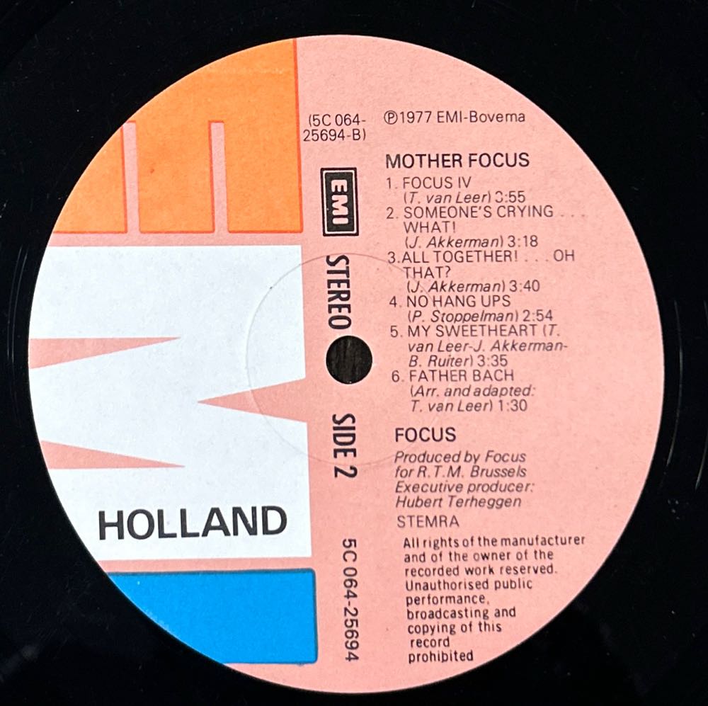 Mother Focus - Focus (12”) music collectible - Main Image 4