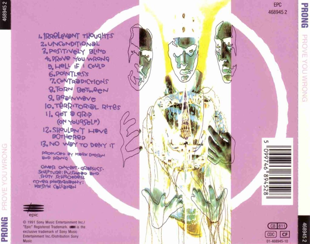 Prove You Wrong - Prong (CD) music collectible [Barcode 803341365889] - Main Image 2