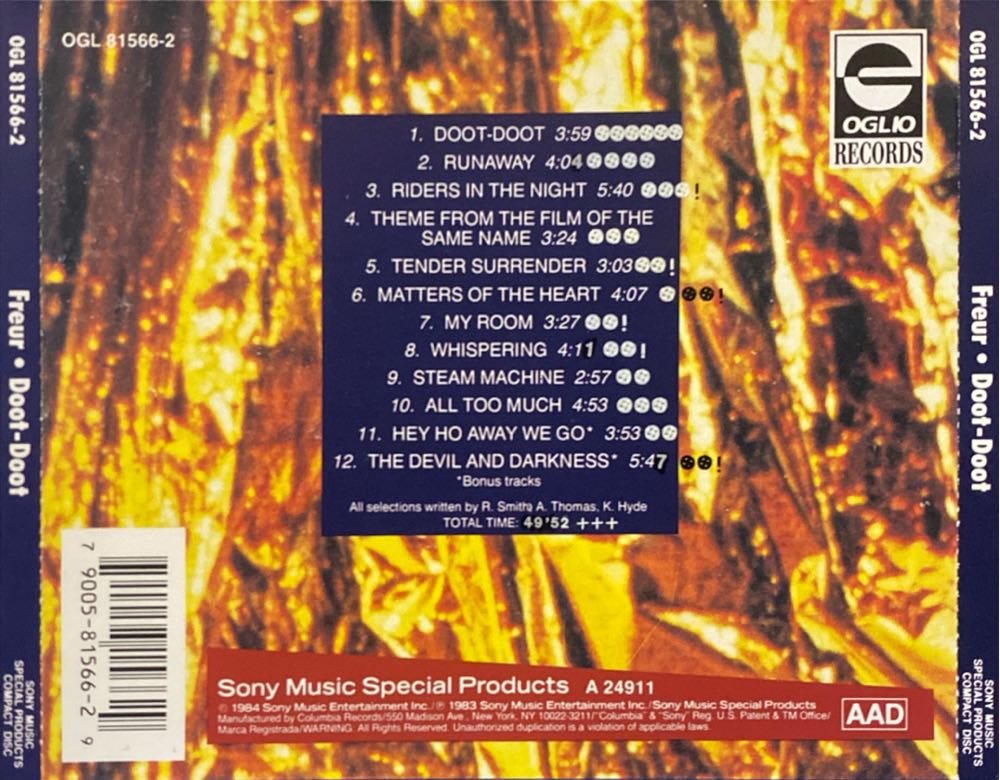 Doot-Doot - Freur (7” - 50) music collectible [Barcode 790058156629] - Main Image 2