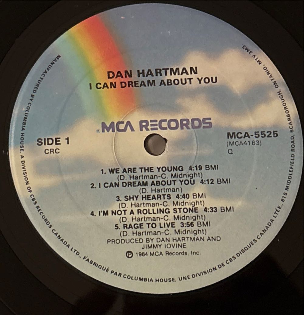 I Can Dream About You - Hartman, Dan (12” - 43) music collectible - Main Image 3