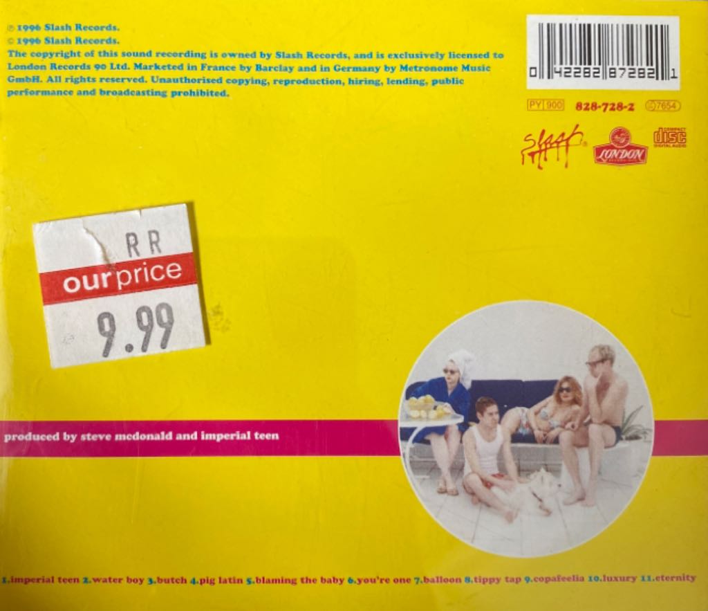 Seasick - Imperial Teen (CD - 0) music collectible [Barcode 042282872821] - Main Image 2