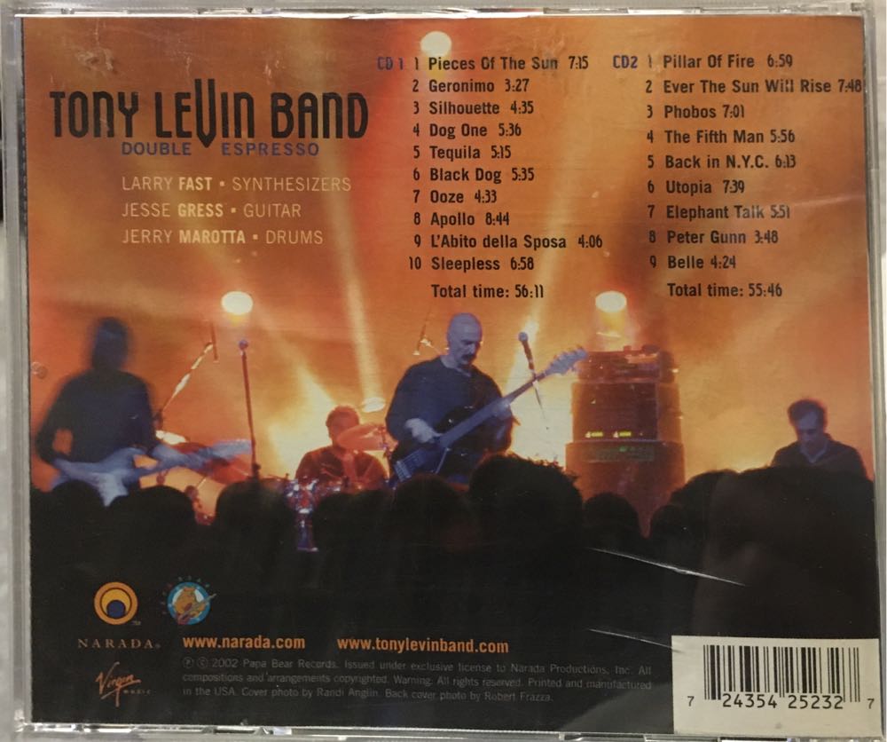 Double Espresso - Levin, Tony (CD - 112) music collectible [Barcode 724354252327] - Main Image 2